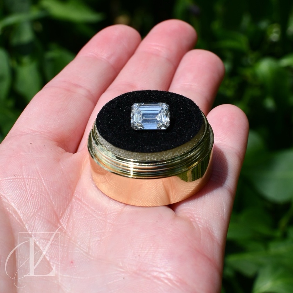 Loose 2.47 CT Lab Grown Emerald Diamond with IGI Report